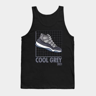 AJ 11 Retro Cool Grey Sneaker Tank Top